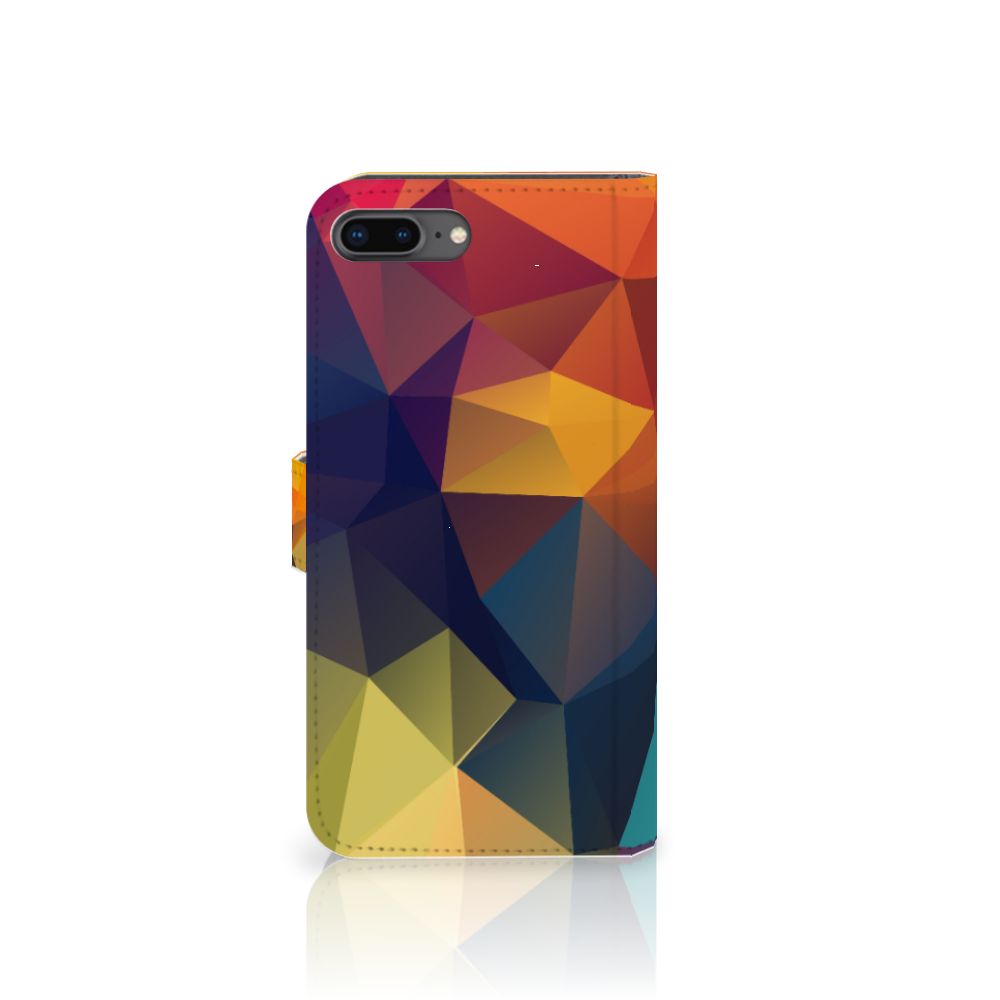 Apple iPhone 7 Plus | 8 Plus Book Case Polygon Color