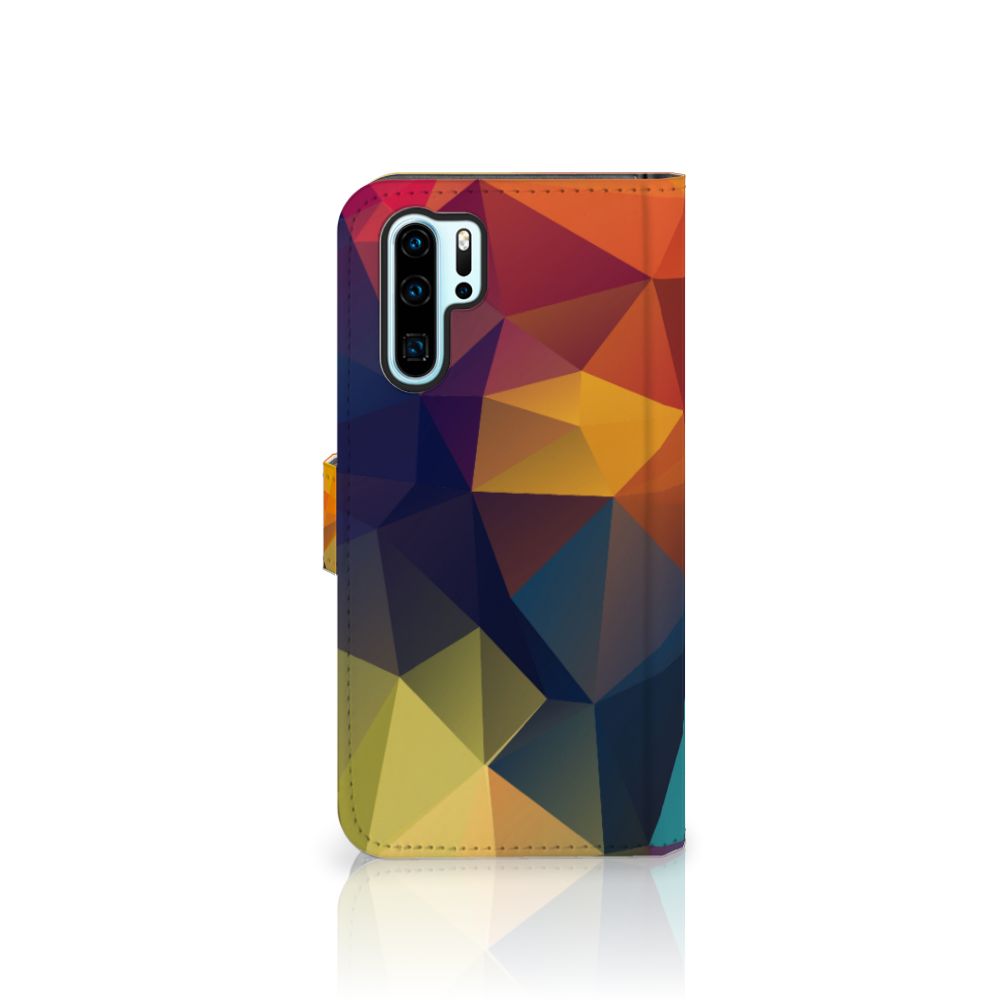 Huawei P30 Pro Book Case Polygon Color