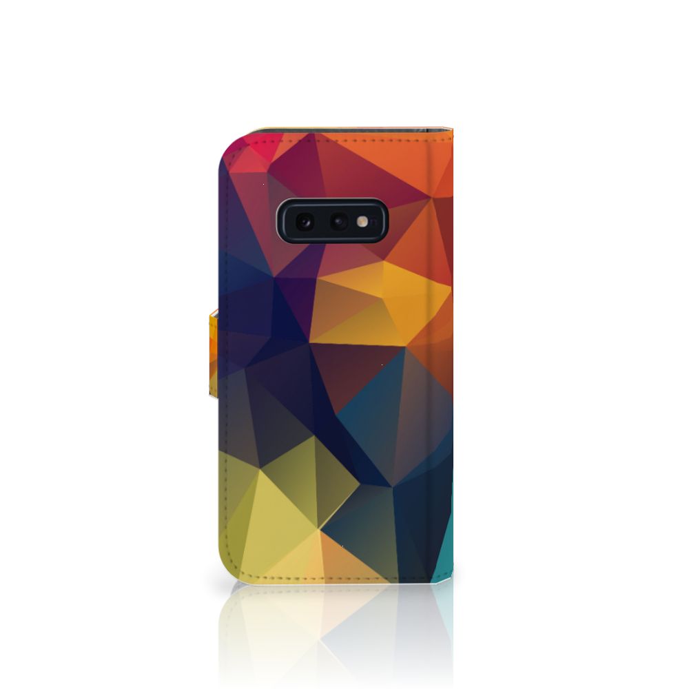 Samsung Galaxy S10e Book Case Polygon Color