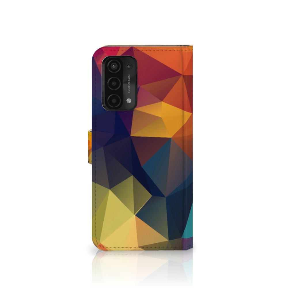 OPPO A54 5G | A74 5G | A93 5G Book Case Polygon Color