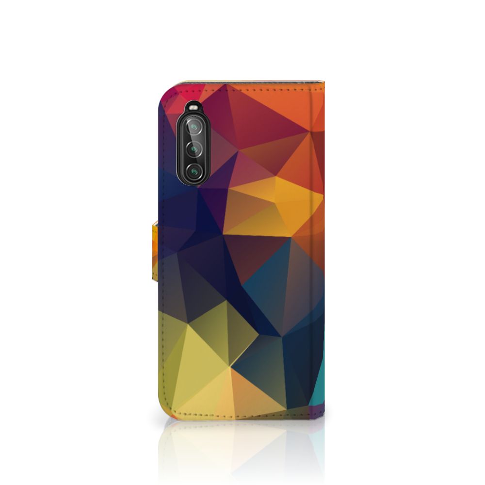 Sony Xperia 10 II Book Case Polygon Color