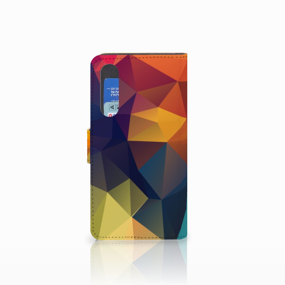 Huawei P30 Book Case Polygon Color