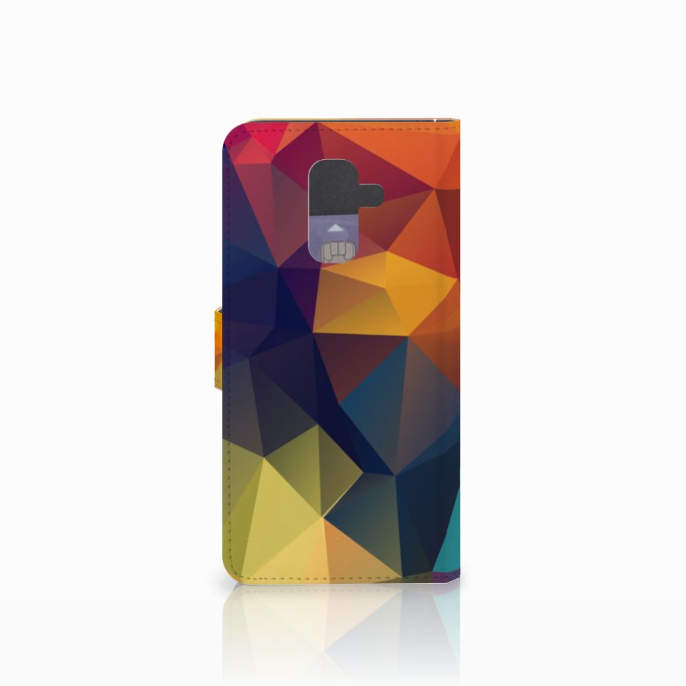 Samsung Galaxy A6 Plus 2018 Book Case Polygon Color