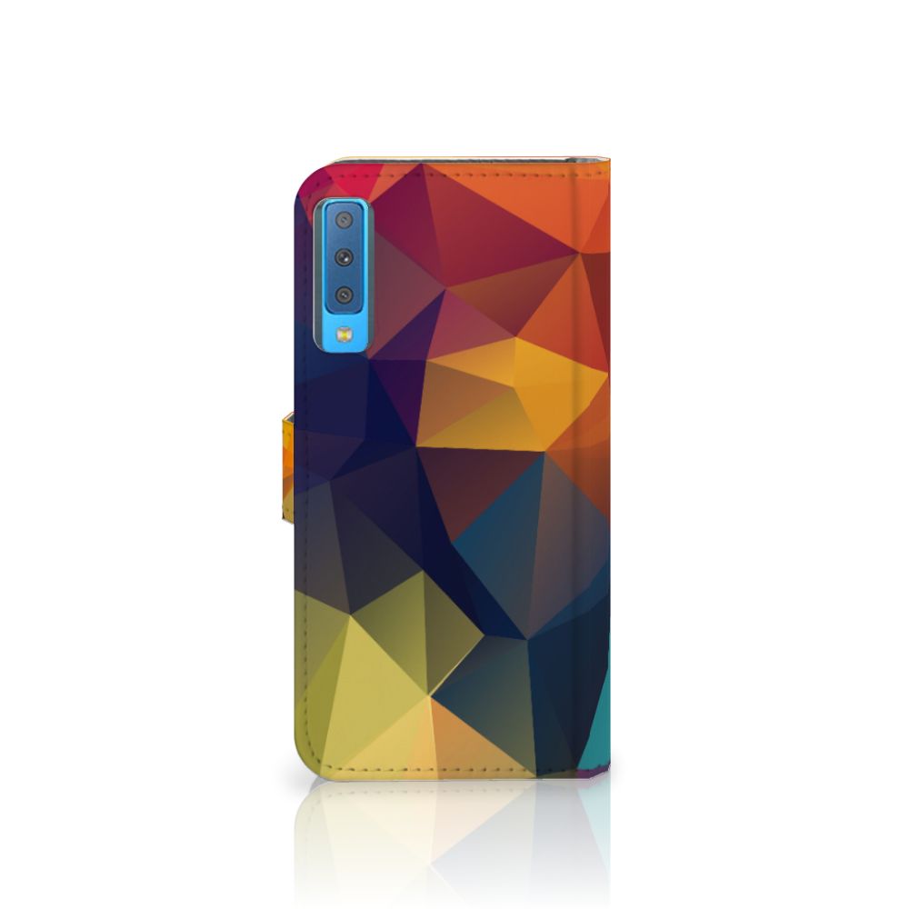Samsung Galaxy A7 (2018) Book Case Polygon Color