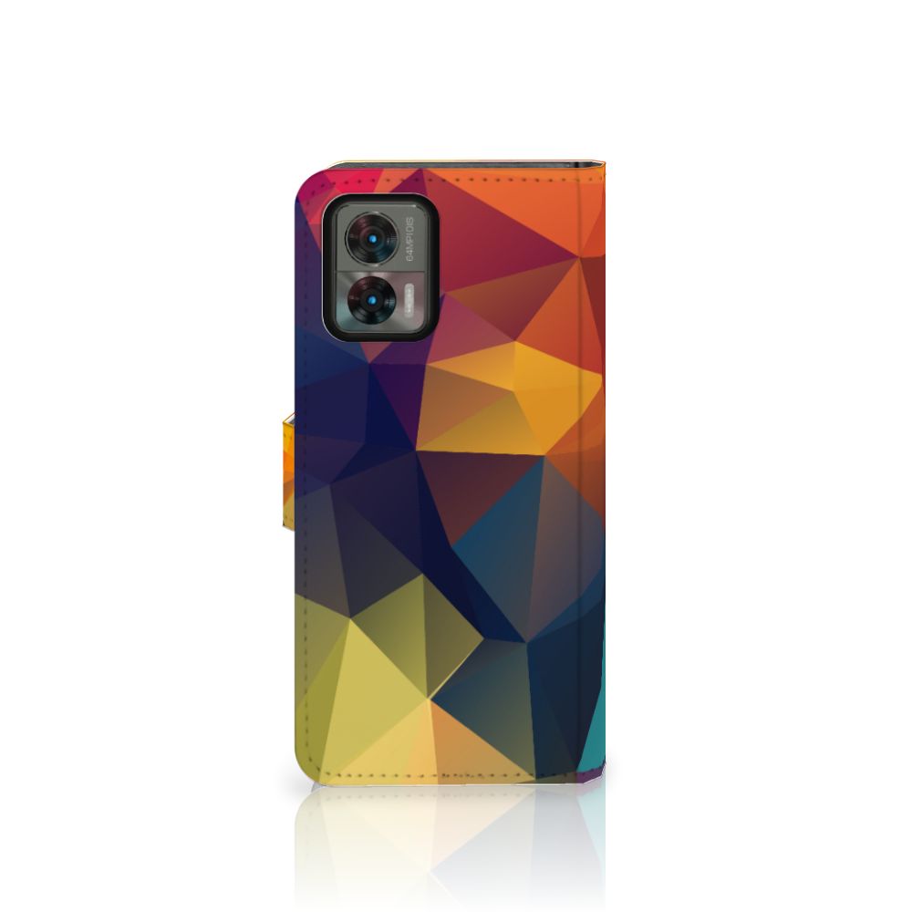 Motorola Edge 30 Neo Book Case Polygon Color