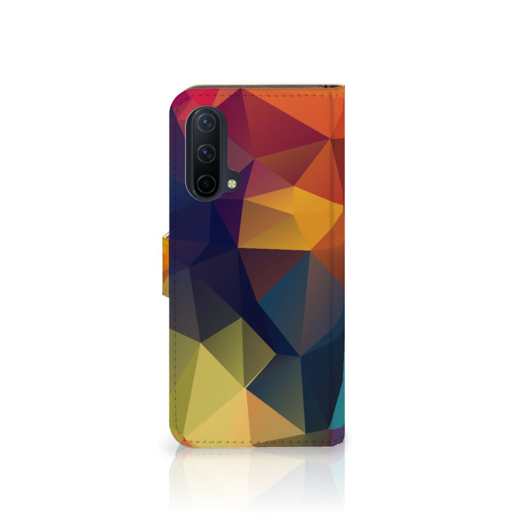 OnePlus Nord CE 5G Book Case Polygon Color