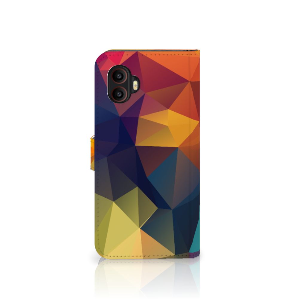 Samsung Galaxy Xcover 6 Pro Book Case Polygon Color