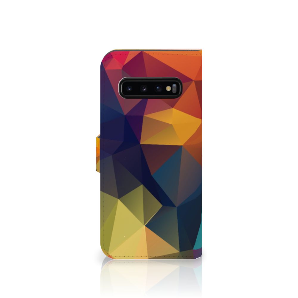 Samsung Galaxy S10 Plus Book Case Polygon Color