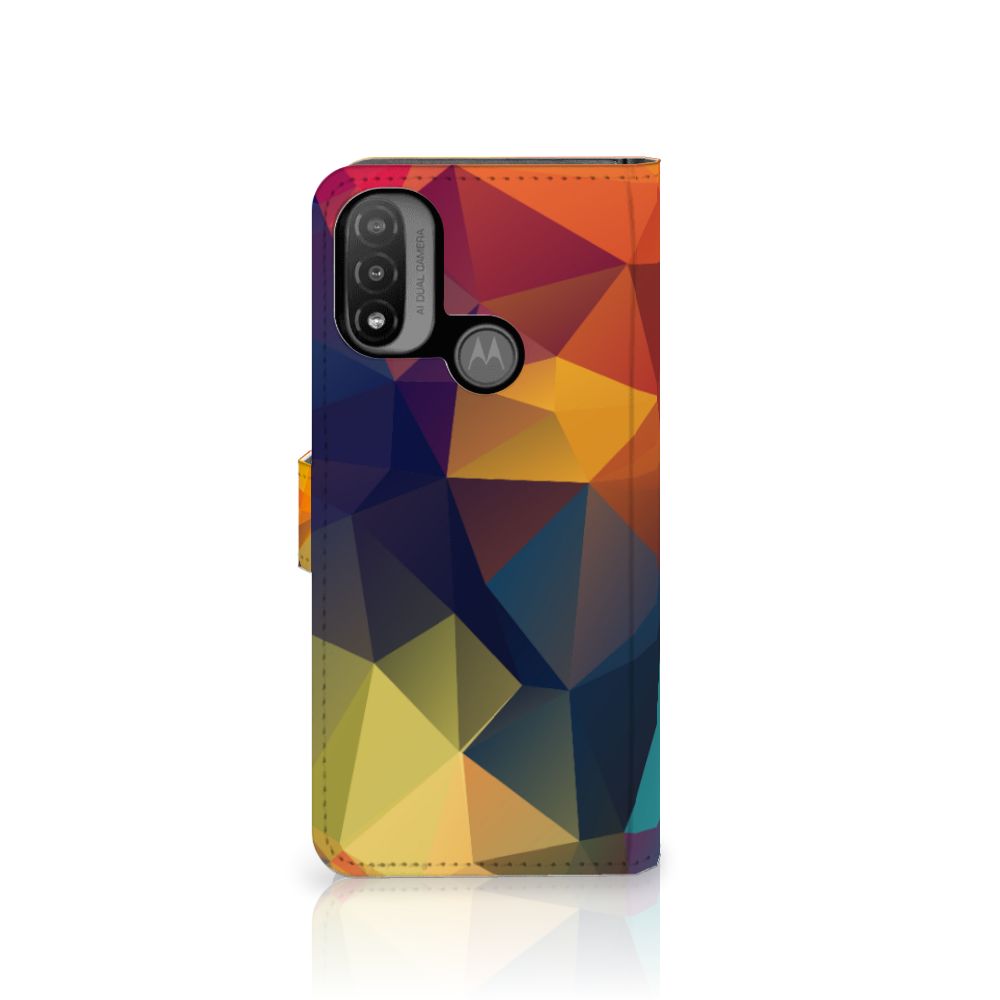 Motorola Moto E20 | E30 | E40 Book Case Polygon Color