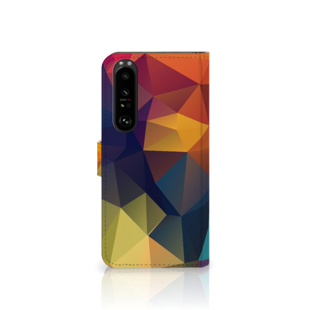 Sony Xperia 1 III Book Case Polygon Color