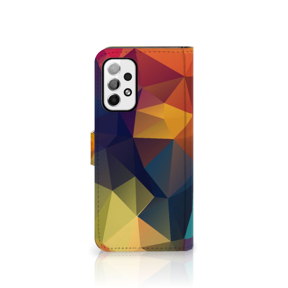 Samsung Galaxy A73 5G Book Case Polygon Color