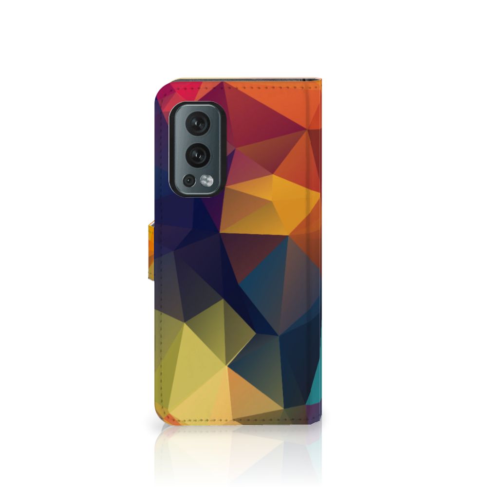 OnePlus Nord 2 5G Book Case Polygon Color