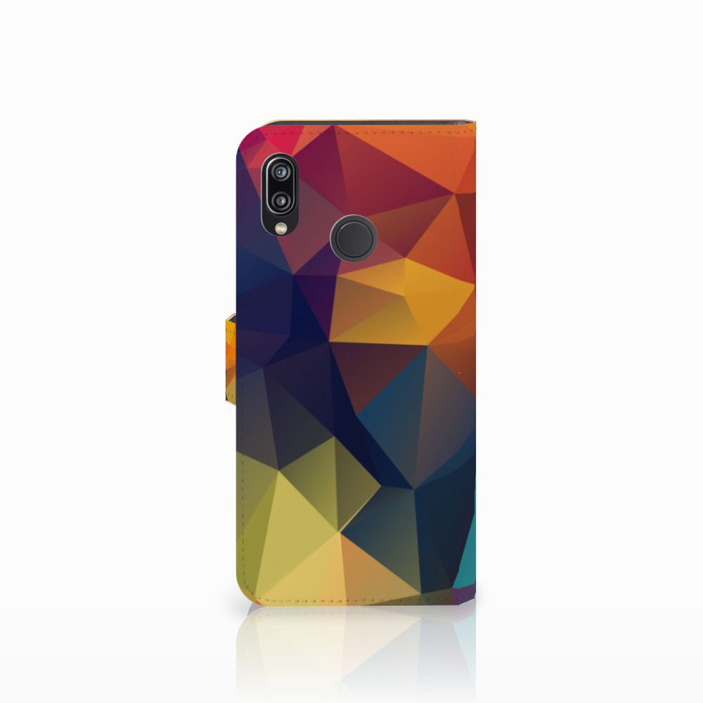 Huawei P20 Lite Book Case Polygon Color