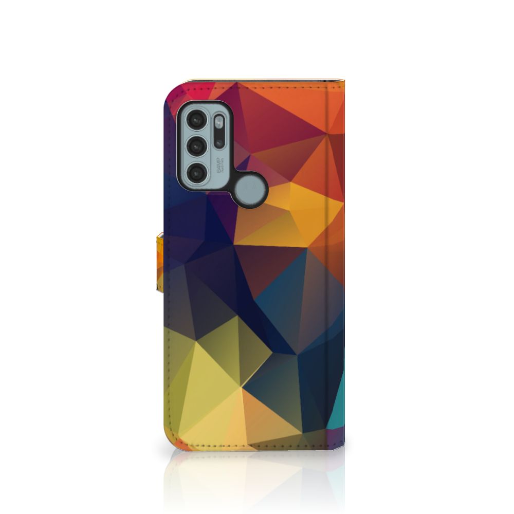 Motorola Moto G60s Book Case Polygon Color