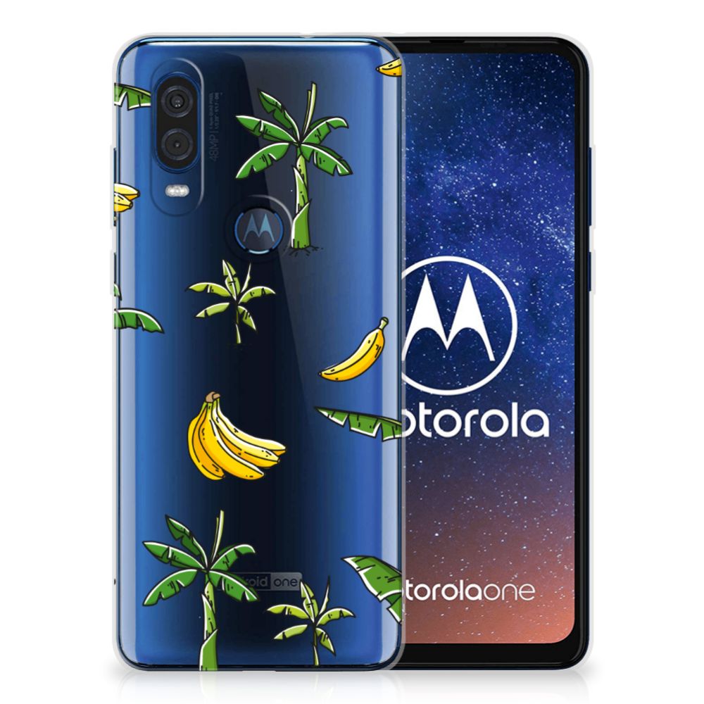 Motorola One Vision TPU Case Banana Tree