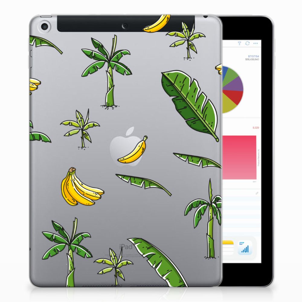 Apple iPad 9.7 2018 | 2017 Siliconen Hoesje Banana Tree
