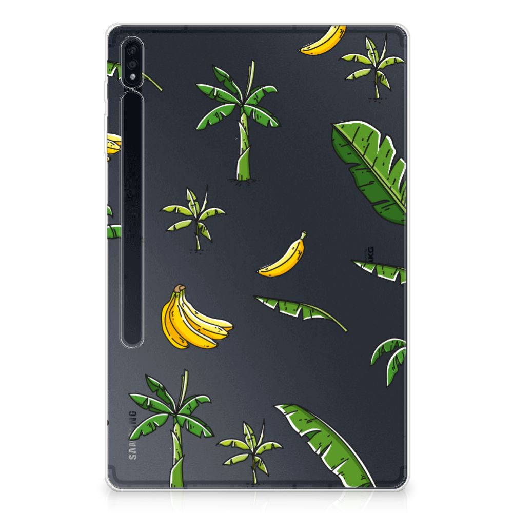 Samsung Galaxy Tab S7 Plus | S8 Plus Siliconen Hoesje Banana Tree
