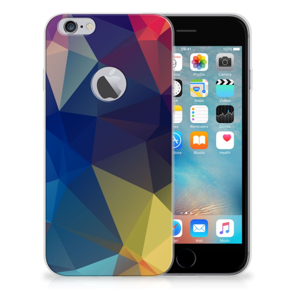 Apple iPhone 6 Plus | 6s Plus Uniek TPU Hoesje Polygon Dark