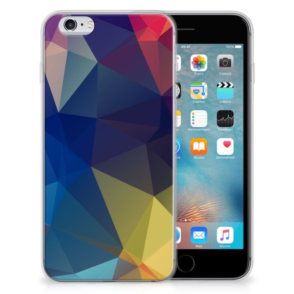 Apple iPhone 6 | 6s TPU Hoesje Polygon Dark