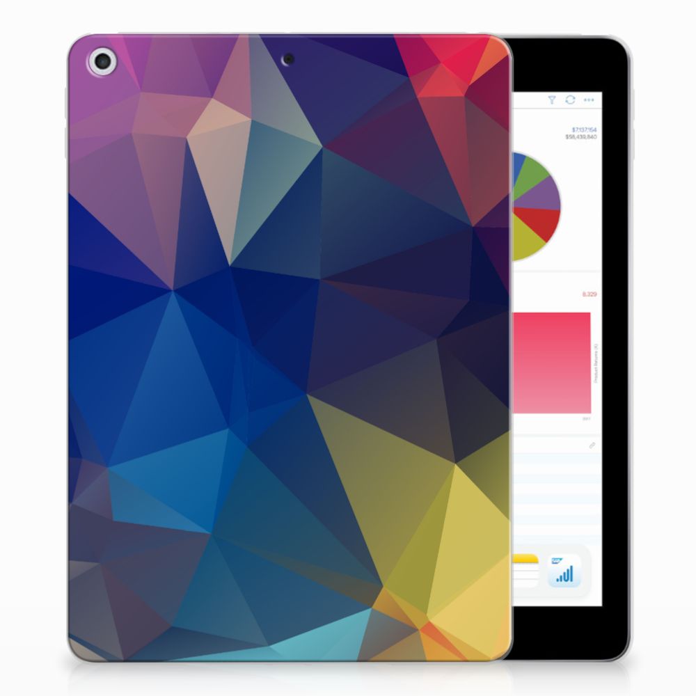 Apple iPad 9.7 2018 | 2017 Back Cover Polygon Dark