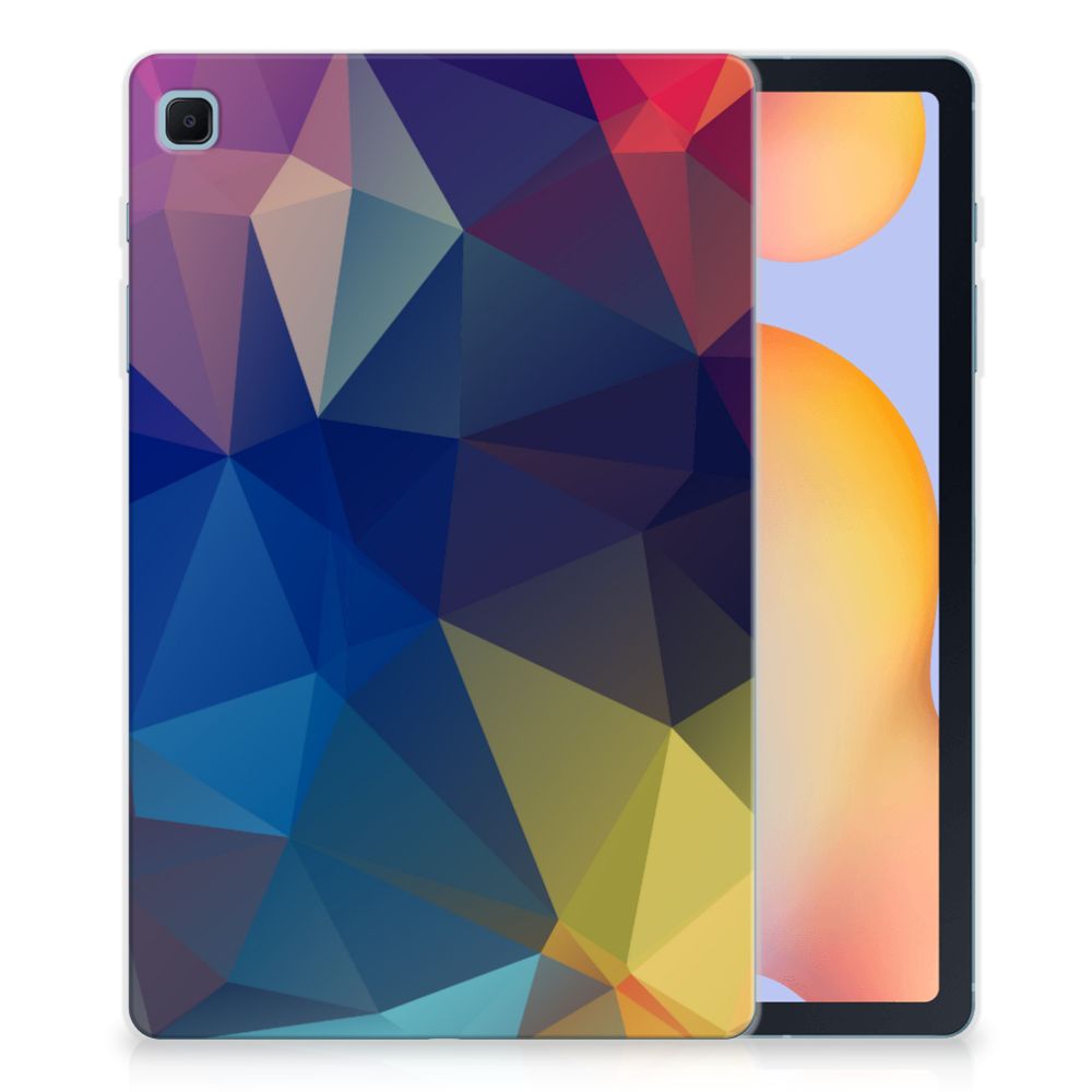 Samsung Galaxy Tab S6 Lite Back Cover Polygon Dark