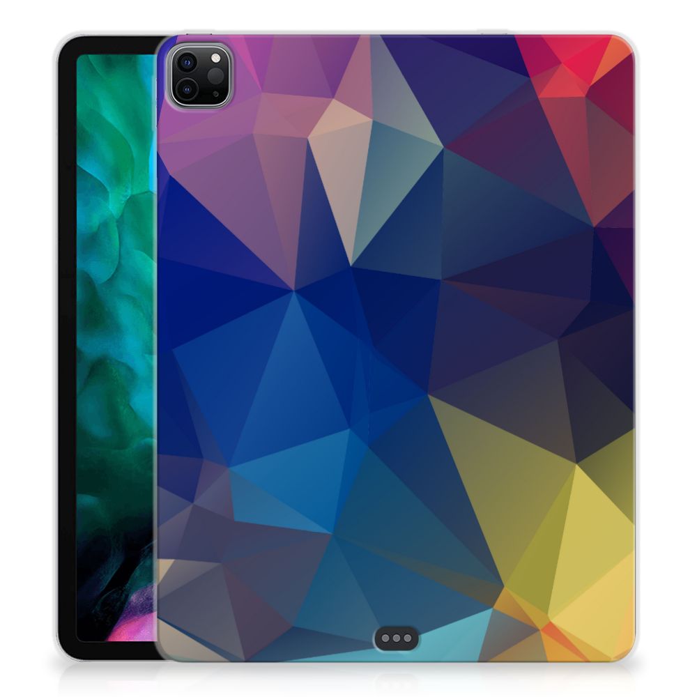 iPad Pro 12.9 (2020) | iPad Pro 12.9 (2021) Back Cover Polygon Dark