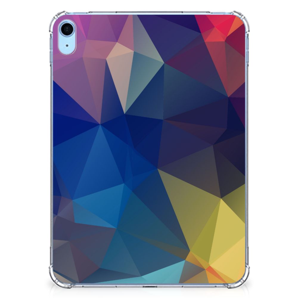 iPad (2022) 10.9 Back Cover Polygon Dark