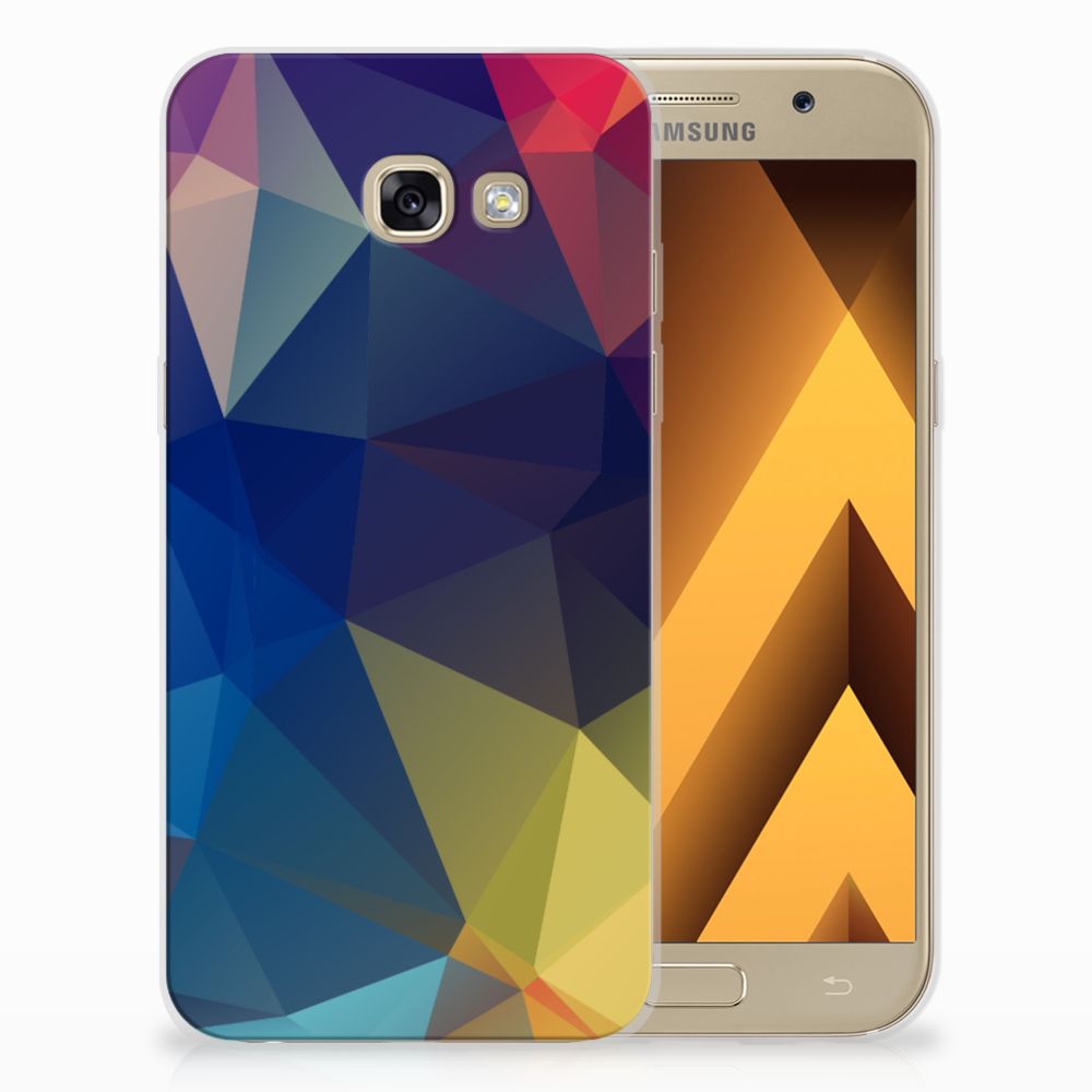 Samsung Galaxy A5 2017 TPU Hoesje Polygon Dark