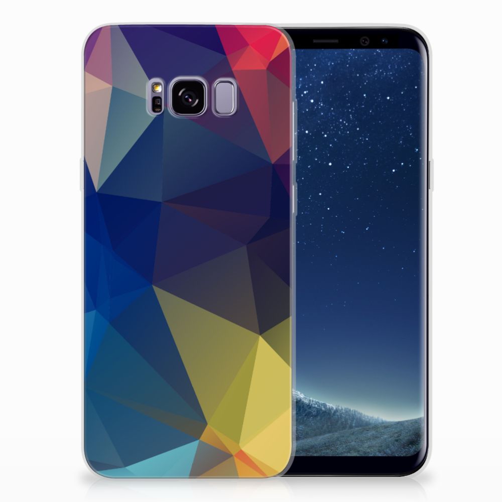Samsung Galaxy S8 Plus TPU Hoesje Polygon Dark