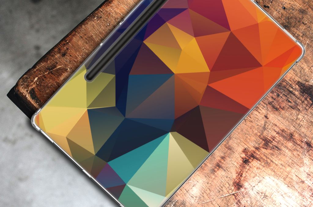 Samsung Galaxy Tab S9 Plus Back Cover Polygon Color