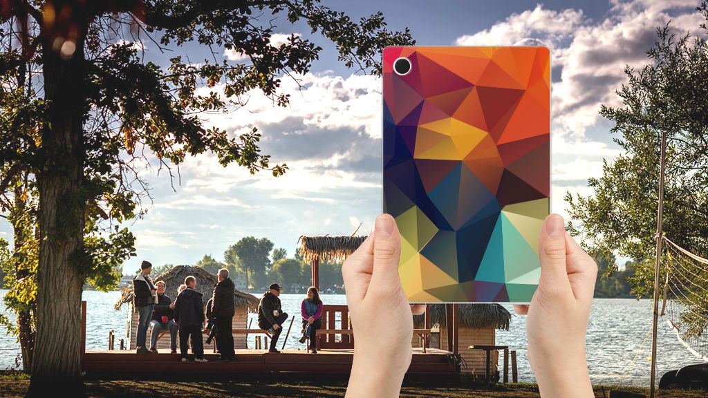 Samsung Galaxy Tab A8 2021/2022 Back Cover Polygon Color