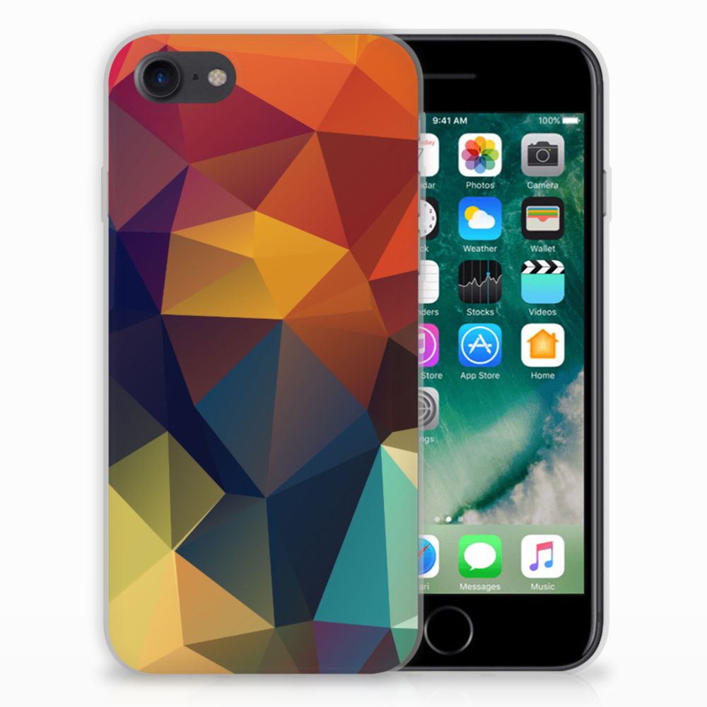 Apple iPhone 7 | 8 TPU Hoesje Design Polygon Color