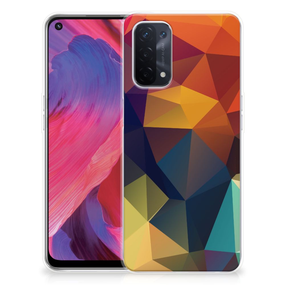OPPO A74 5G | A54 5G TPU Hoesje Polygon Color