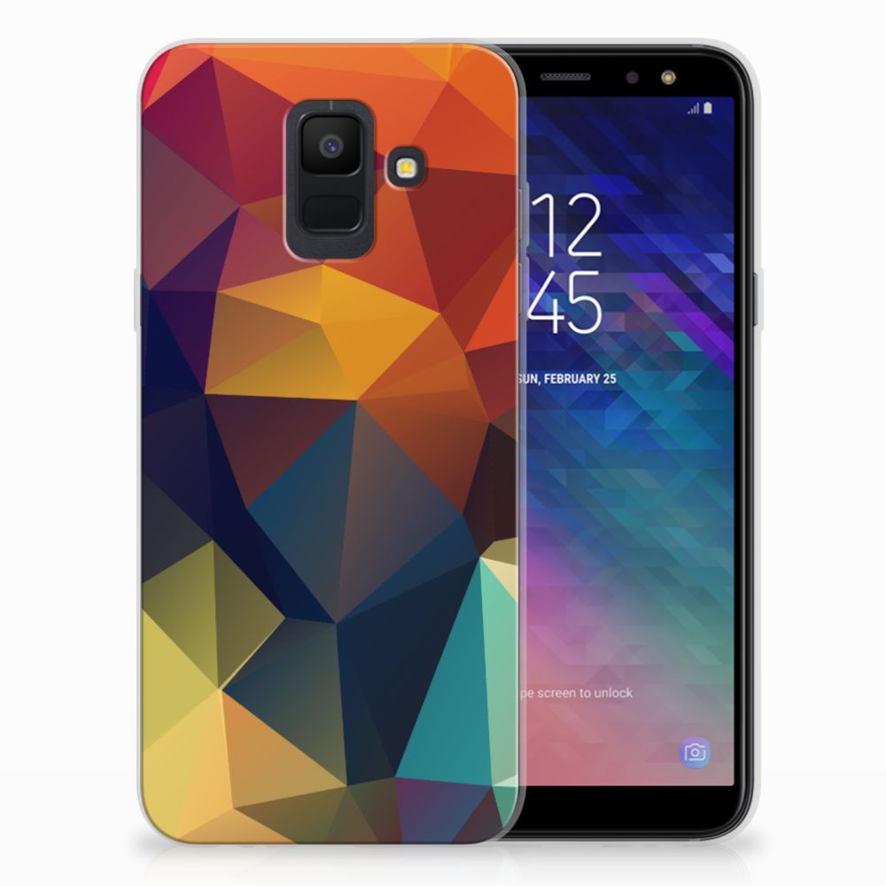 Samsung Galaxy A6 (2018) TPU Hoesje Polygon Color