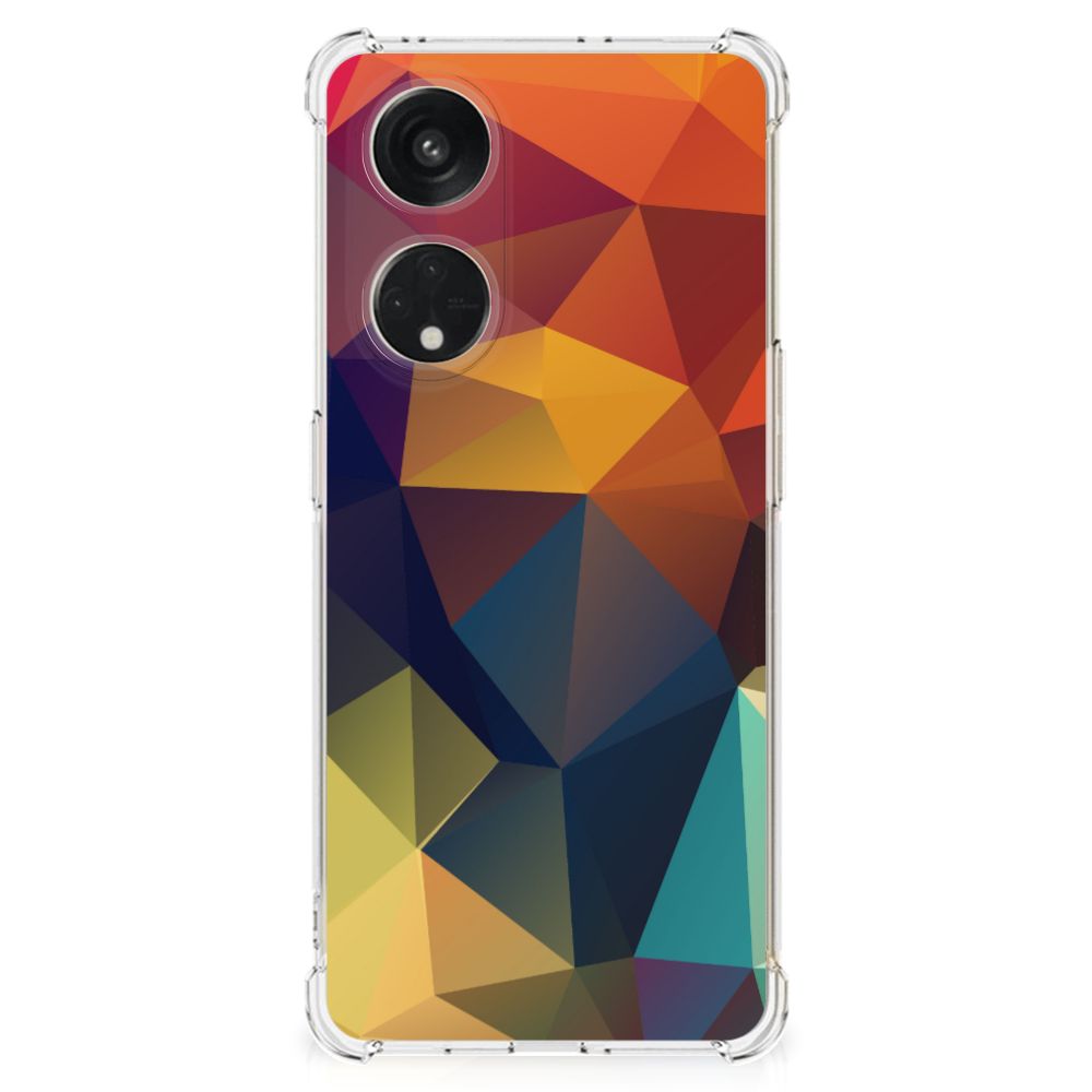 OPPO A98 Shockproof Case Polygon Color