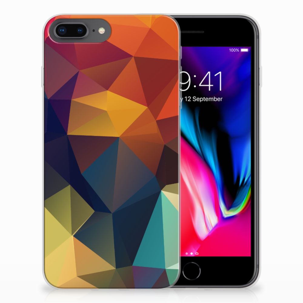 Apple iPhone 7 Plus | 8 Plus TPU Hoesje Design Polygon Color