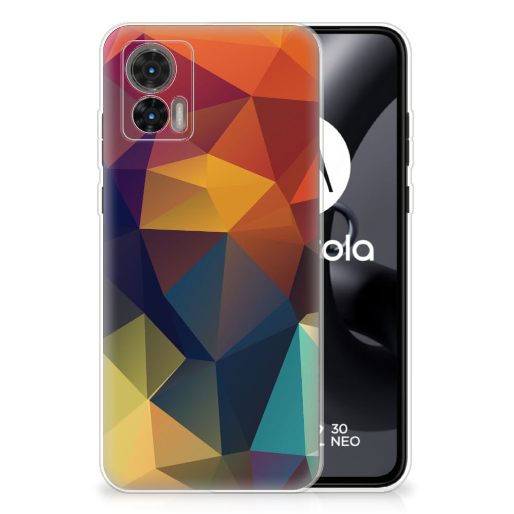 Motorola Edge 30 Neo TPU Hoesje Polygon Color