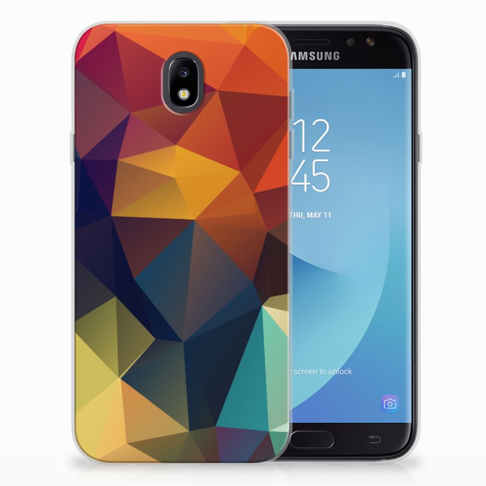 Samsung Galaxy J7 2017 | J7 Pro TPU Hoesje Polygon Color