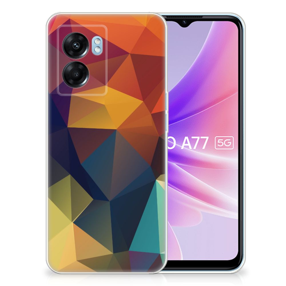 OPPO A77 | A57 5G TPU Hoesje Polygon Color