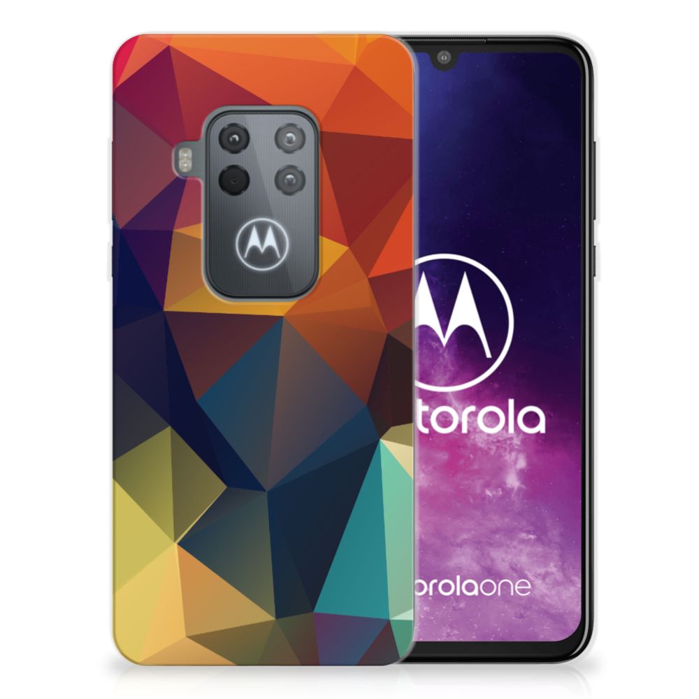 Motorola One Zoom TPU Hoesje Polygon Color