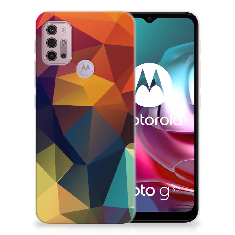 Motorola Moto G30 | G10 TPU Hoesje Polygon Color