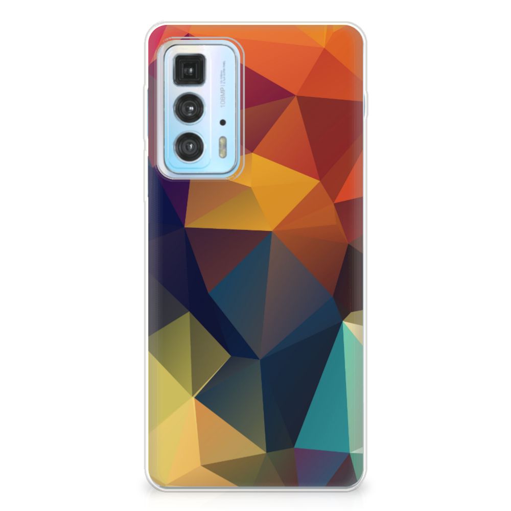 Motorola Edge 20 Pro TPU Hoesje Polygon Color