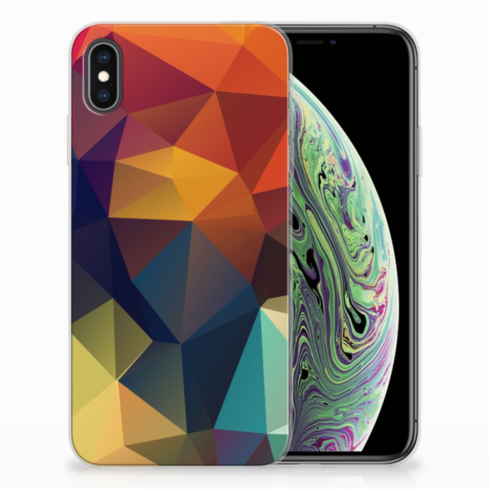 Apple iPhone Xs Max TPU Hoesje Polygon Color