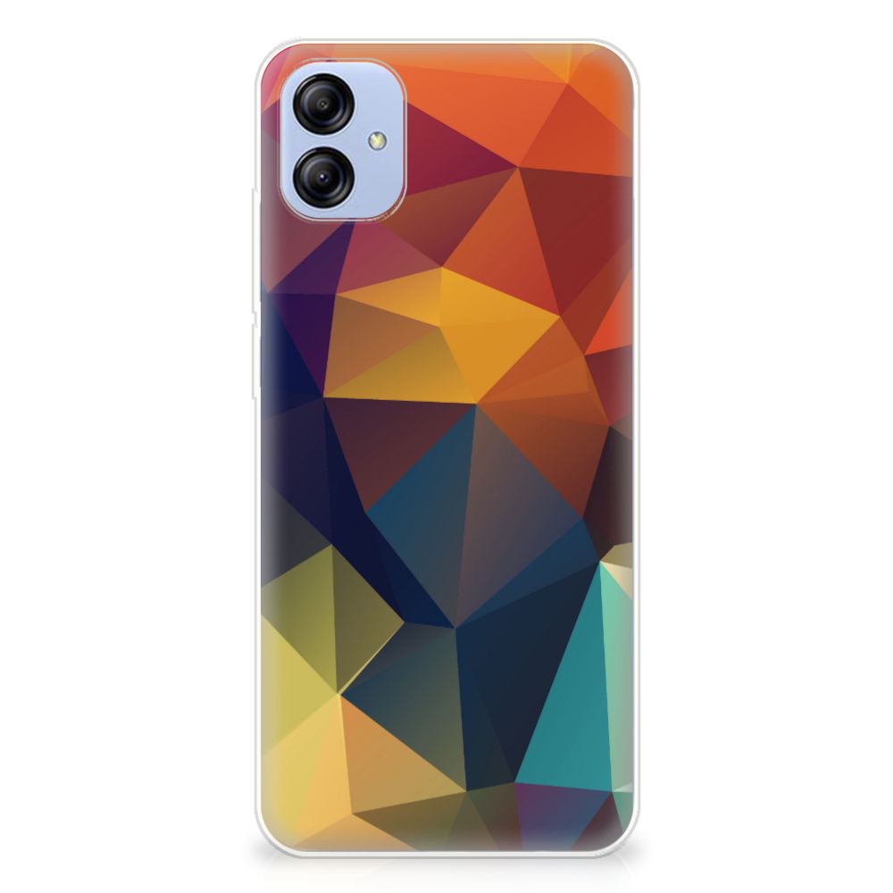 Samsung Galaxy A04e TPU Hoesje Polygon Color