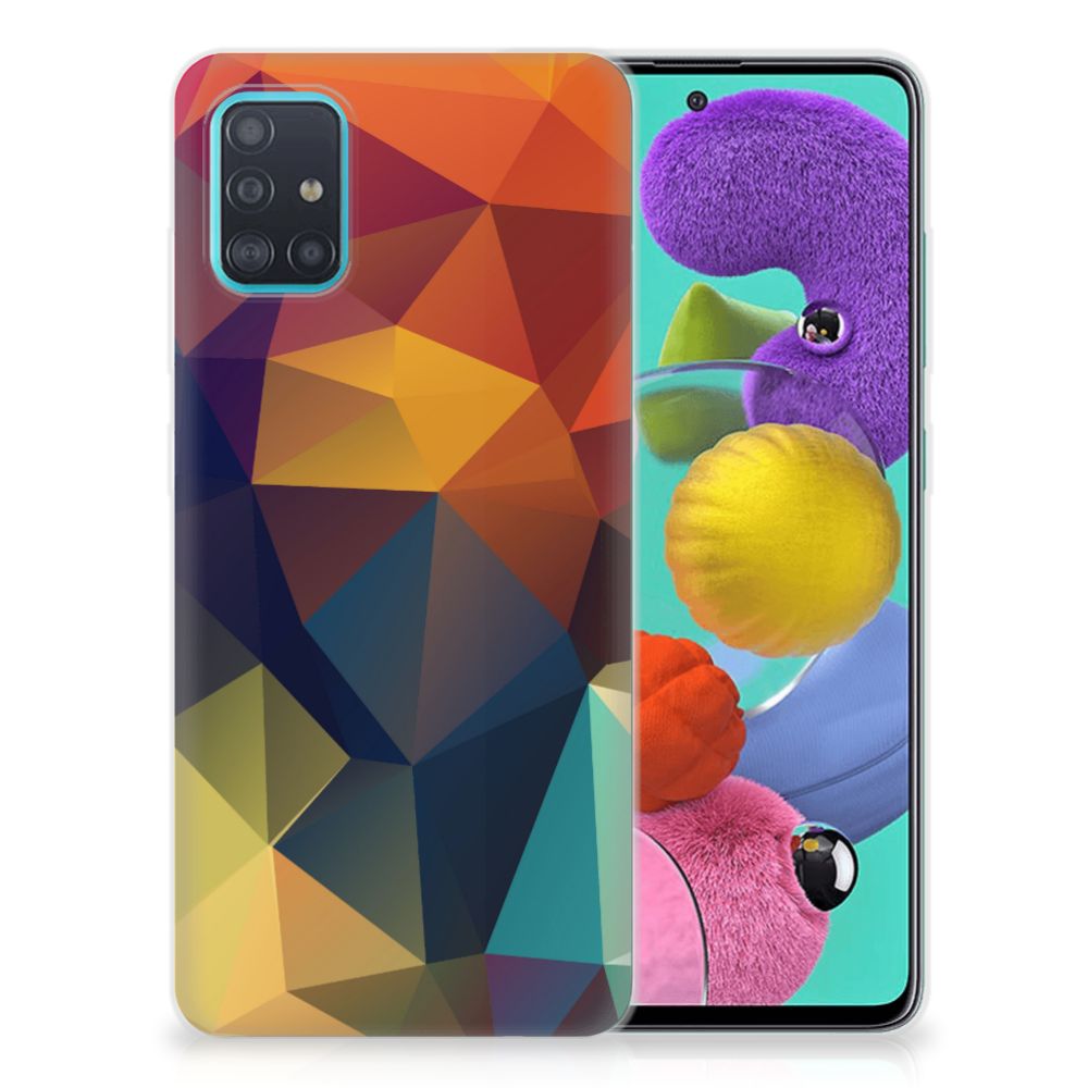 Samsung Galaxy A51 TPU Hoesje Polygon Color