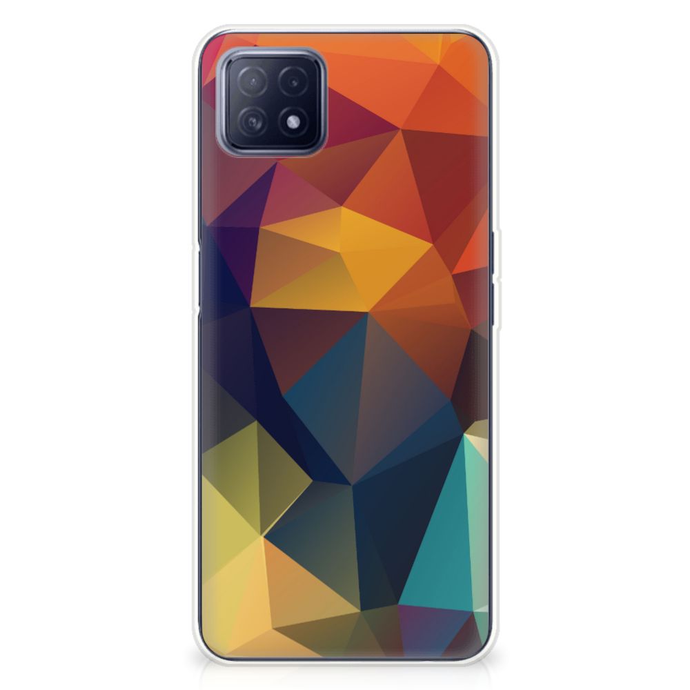 OPPO A53 5G | OPPO A73 5G TPU Hoesje Polygon Color