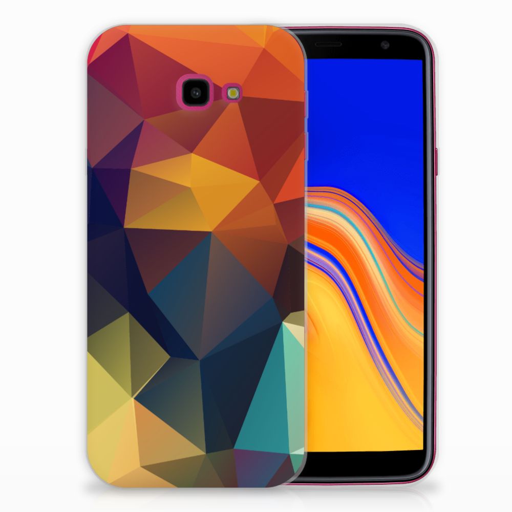 Samsung Galaxy J4 Plus (2018) TPU Hoesje Polygon Color