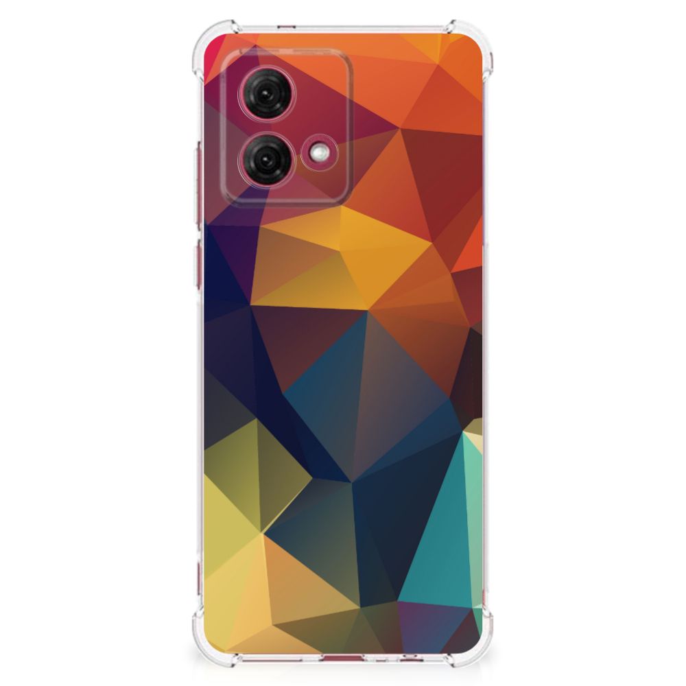 Motorola Moto G84 Shockproof Case Polygon Color