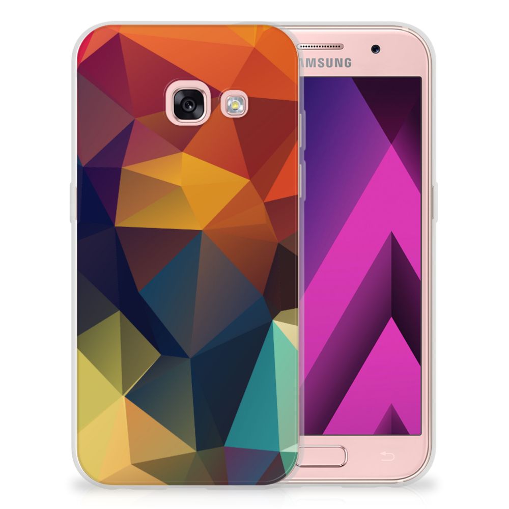 Samsung Galaxy A3 2017 TPU Hoesje Polygon Color