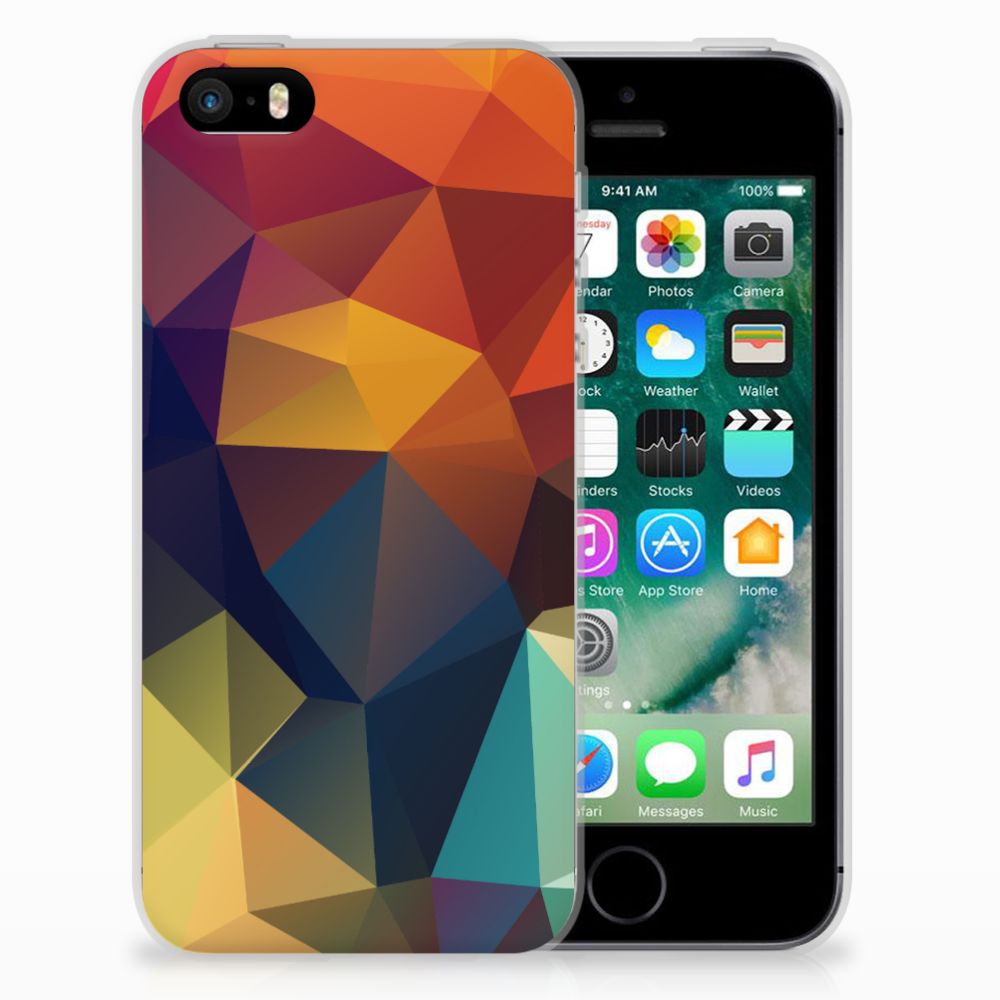 Apple iPhone SE | 5S TPU Hoesje Polygon Color